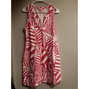 Lilly Pulitzer Estrada Shift Dress Capri Pink Yacht Sea Size Large Sleeveless